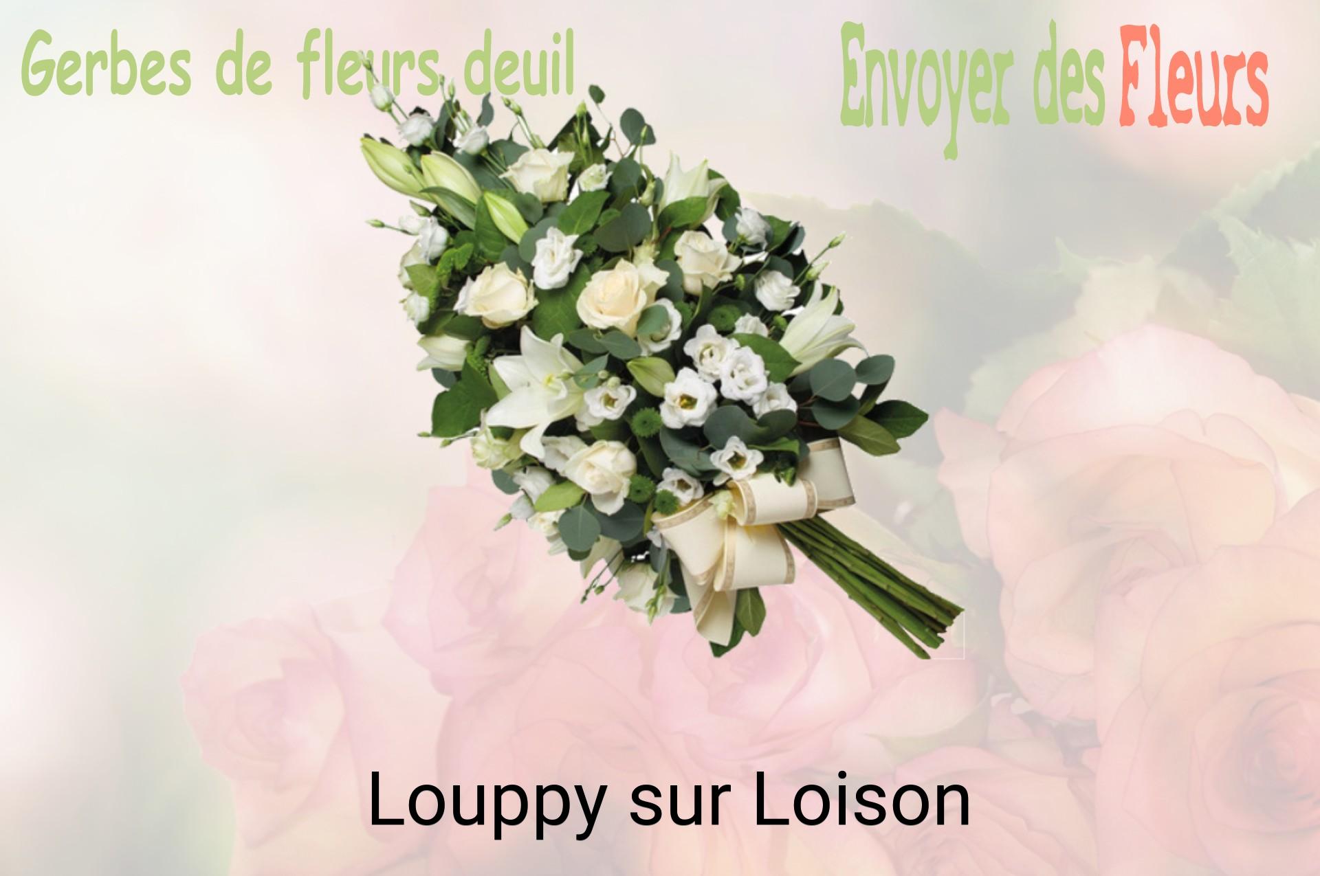 Gerbe de fleurs de deuil livrée à Louppy-sur-Loison